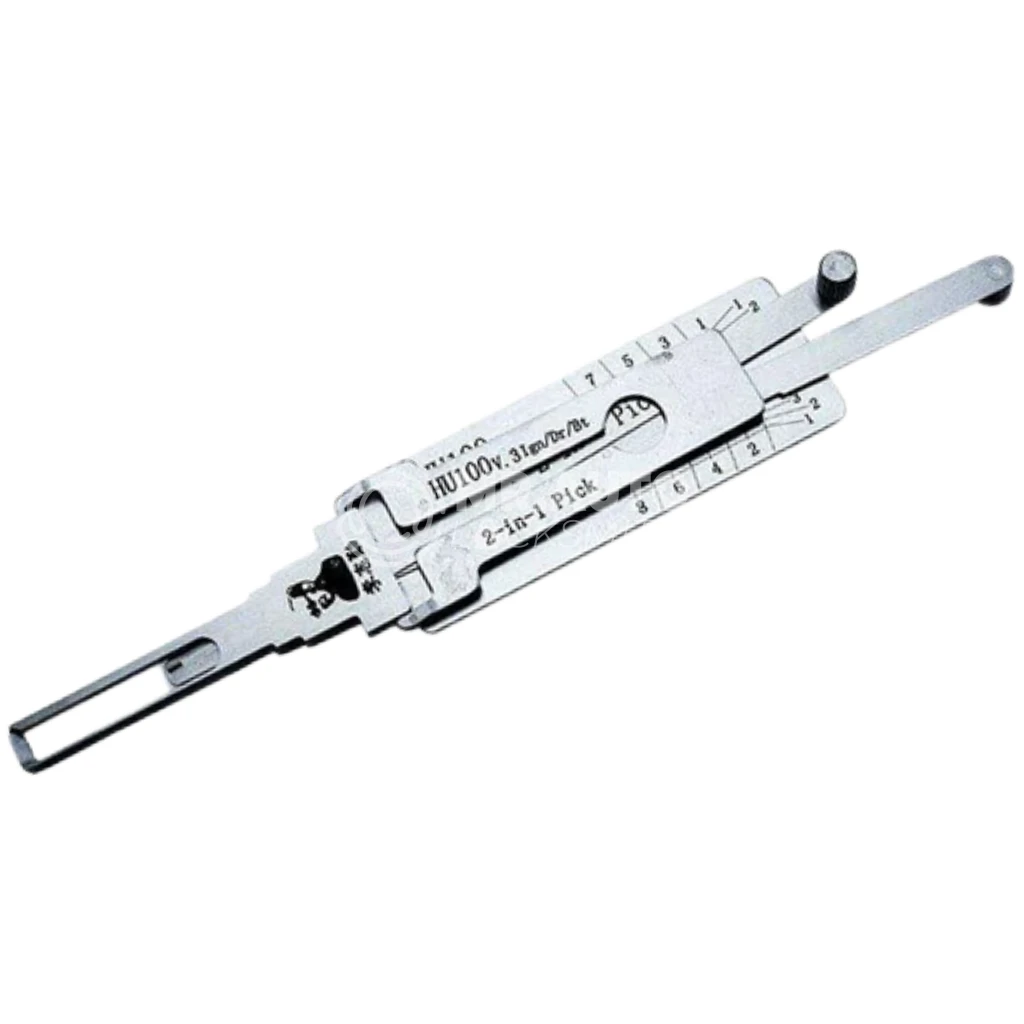 Original Lishi HU100 (8 Cut) 2-in-1 Decoder and Pick for Buick, Chevrolet